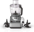 Restored Ninja BN600 Professional Plus Food Processor, 850 Watts, 3 Functions for Chopping, Slicing & Dough with 9-Cup Processor Bowl, 3 Blades, Food Chute & Pusher, Silver (Refurbished)