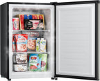 Upstreman 3.0 Cu.ft Compact Upright Freezer, Freestanding Mini Freezer Stainless Steel Single Door Stand Up Freezer with Reversible Door, UP30 White