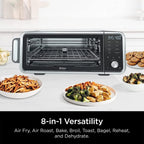 Restored Ninja FT205CO Digital Air Fry Pro Countertop 8-in-1 Oven in Stainless Steel (Refurbished)