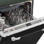 Unique Appliances Classic Retro 24" Built-in Dishwasher with Stainless Steel Tub and LED Lighting