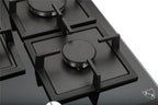 K&H 5 Burner 30 Inch Built-in LPG/Propane Gas Stove Top Glass Surface Cast Iron Cooktop UL/ETL Certified 5-GCW-LPG
