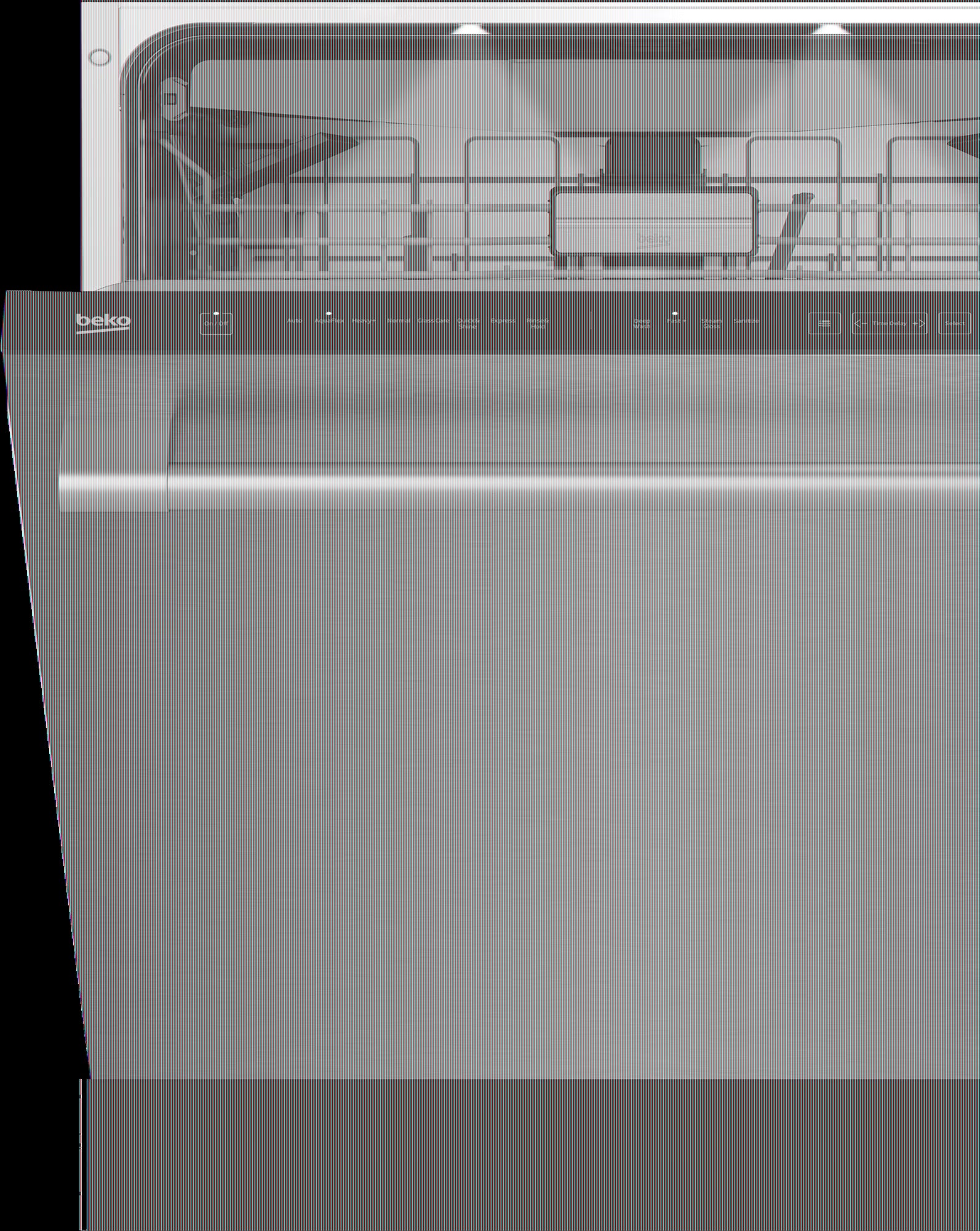 BEKO DDT38532X built in dishwasher