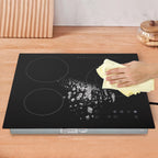 Electric Ceramic Cooktop, 24inch 3 Burners Electric Cooktop with Time Adjustable Function 9 Heating Levels Electric Stove Top