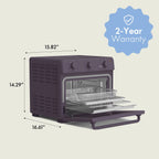 bella 6-Slice Toaster Oven, Oatmilk
