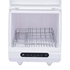 White Desktop Dishwasher, 1200W Compact Automatic Dishwasher, 5 Washing Programs Display 360�� Spray Arm, 72 �� C Hot Water Rotary Cleaning, Suitable for Apartment/Office/Kitchen/RV