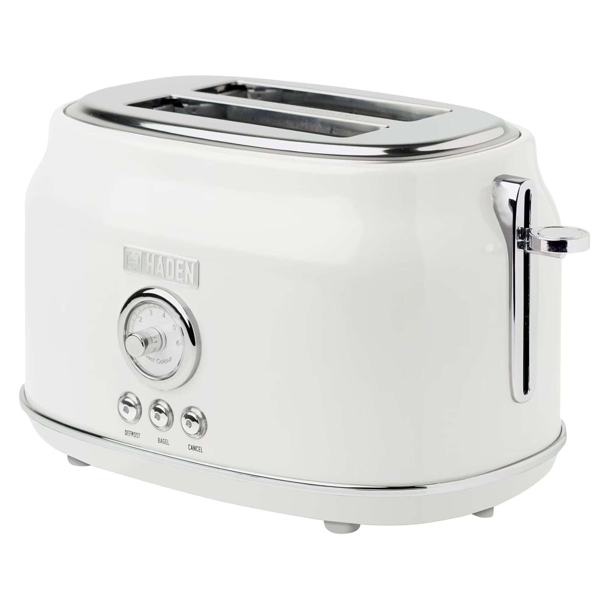 Haden Dorset 2 Slice Wide Slot Stainless Steel Toaster, Cedar Green/Chrome