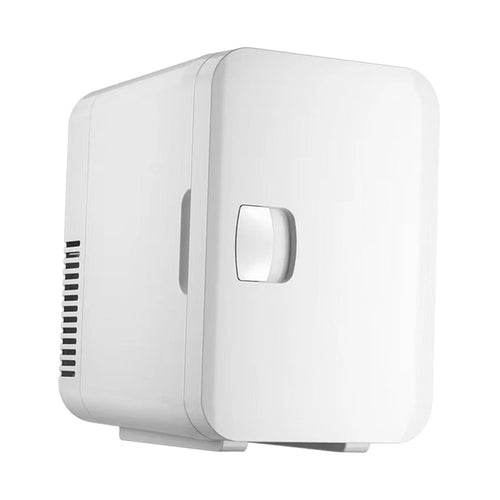 6 Liters Mini Skincare Fridge Portable Refrigerator White US 110V Compact for Makeup, Beverage, Travel Sturdy Multipurpose
