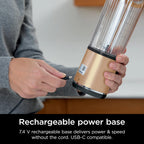 Ninja Blast Portable Blender, Cordless, 18oz. Vessel, Personal Blender for Shakes & Smoothies, BPA Free, Leakproof Lid & Sip Spout, USB-C Rechargeable, Dishwasher Safe Parts, Metallic Purple,