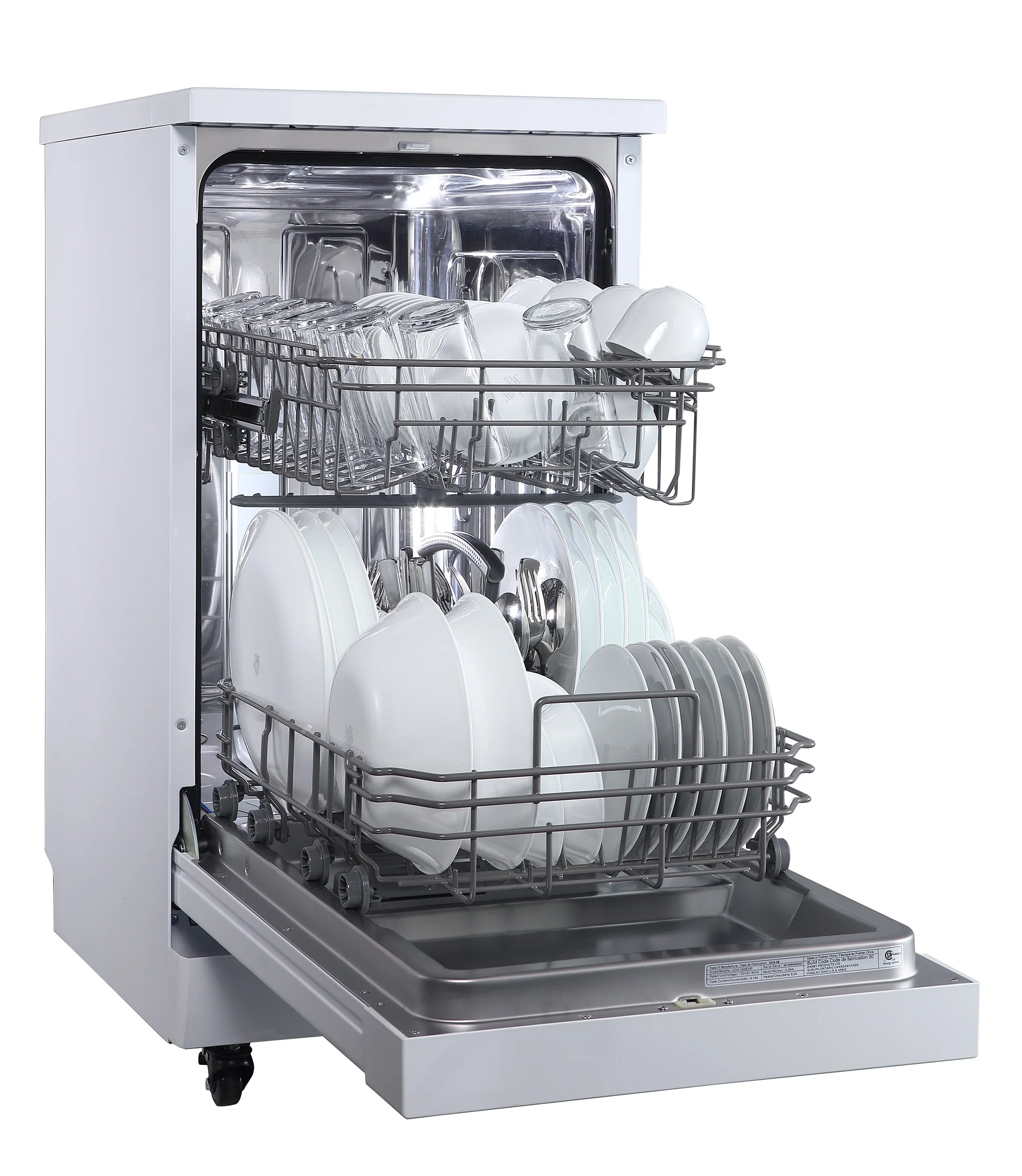 Hamilton Beach 18" Portable Dishwasher in White
