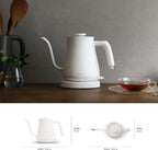 BALMUDA The Kettle | Electric Gooseneck Kettle | Lightweight | Stainless Steel | 0.6L (20fl oz) Capacity | Neon Light Indicator | Perfect for Tea and Coffee | US Version | Black