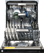 Kenmore 02214639 24" Built-in Stainless Steel Tub Dishwasher, Removeable 3rd Rack, SmartWash, Black