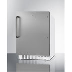 ADA compliant built-in or freestanding 20 Inches wide refrigerator-freezer for residential use with lock