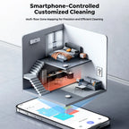 Laresar L10 Robot Vacuum Cleaner Lidar Navigation, 6500Pa 180Min Smart Robot Vacuum and Mop Combo, App/Alexa Control, for Carpet Pet Hair Hard Floor