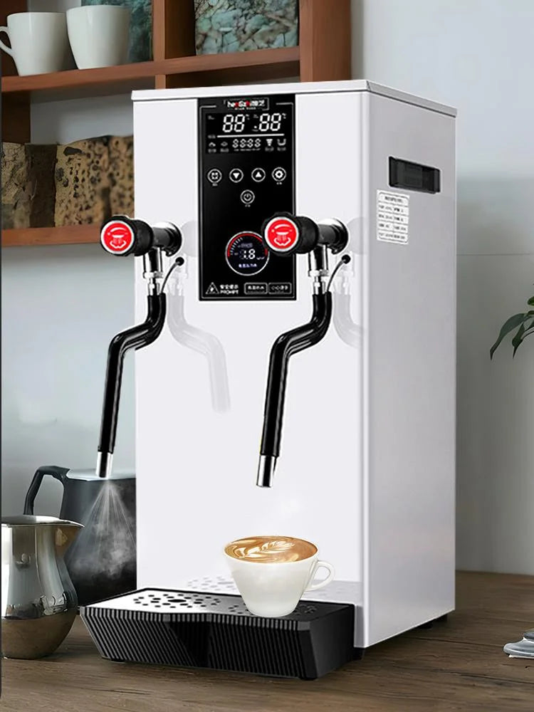 Commercial Coffee Milk Frother, 110V Automatic Frother with 12L Capacity for Restaurants (Black)