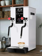 Commercial Coffee Milk Frother, 110V Automatic Frother with 12L Capacity for Restaurants (Black)