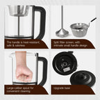 Drip Electric Coffee Maker, Electric Kettle, Watering Extracts, 600 , 1.2L, BPA-free, Tea Free Kettle Coffee Press, Glass and Stainless Steel, Coffee Maker, Tea Kettle