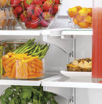 GE GWE19JYLFS 18.6 Cu. Ft. Stainless French Door Counter-Depth Refrigerator