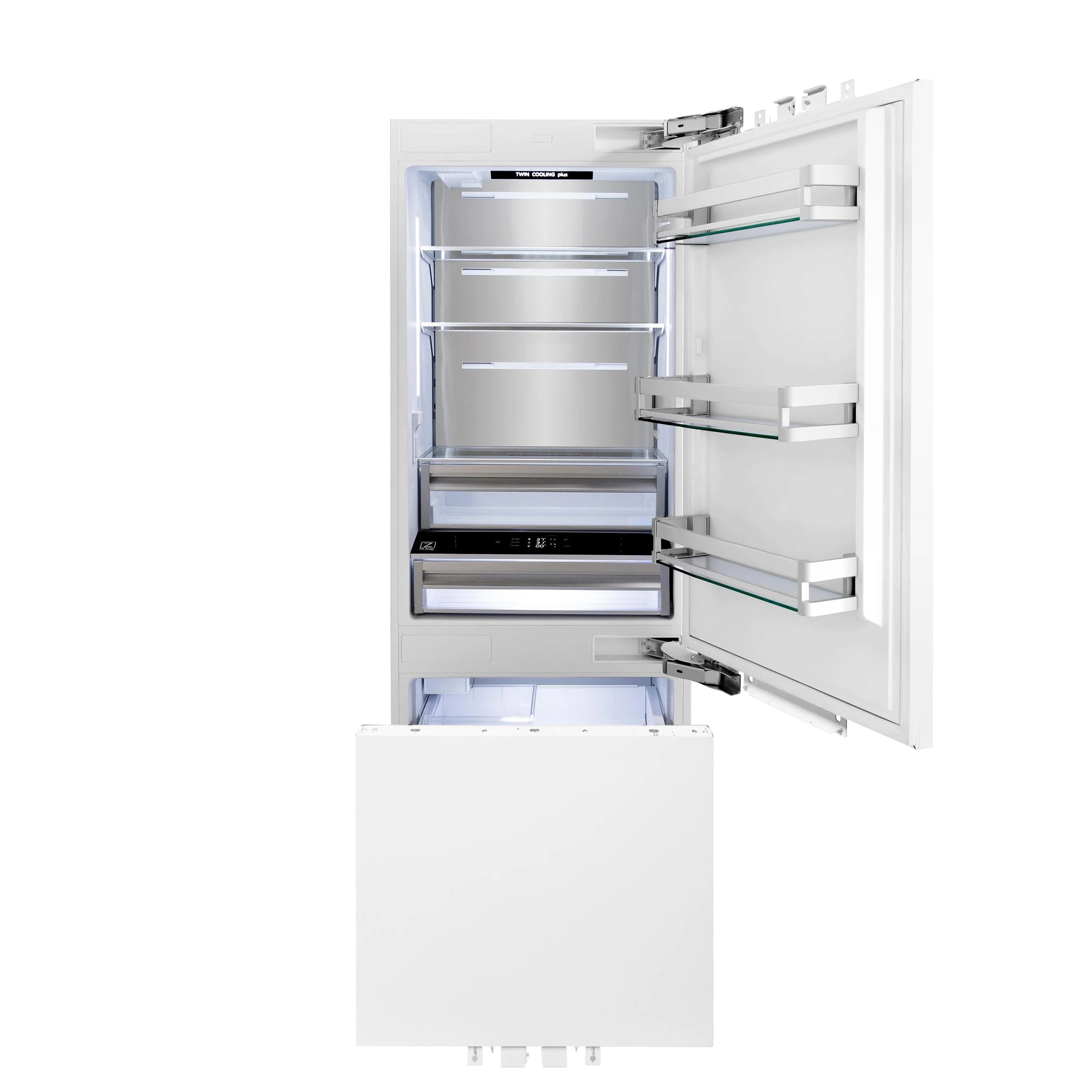 ZLINE KITCHEN AND BATH RBIV30 bottom freezer built in refrigerator