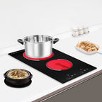 Miumaeov Commercial Electric Ceramic Cooktop 2 Burners Cooking Stove Touch Control Cooker 1500W 140-482?��F