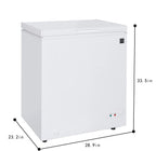 Arctic Chef 5.0 Cu ft Chest Freezer, White