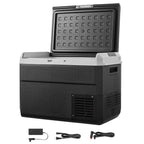 VEVOR Portable Car Refrigerator 53 Qt, 12V Portable Freezer with Single Zone, 12/24V DC & 110-240V AC Electric Cooler with -4℉-68℉Cooling Range, for Car Truck Vehicle RV Boat Outdoor & Home use