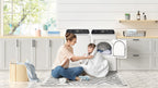 MIDEA 7.0 Cu Ft Sensor Dry Electric Smart Dryer, White