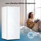 KNDKO 5.9 Cu.ft Upright Freezer, Mini Stand up Freezer with Adjustable Thermostat for Home/Office/Dorms/Apartment