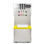 Kolice Commercial 3 Flavors Soft Serve Ice Cream Machine-Full Transparent Dispenser,Upper tanks Coolated