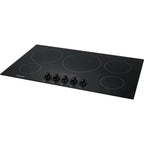 Frigidaire FGEC3648UB 36 Gallery Series Electric Cooktop, 5 Elements Ceramic Glass Cooktop Hot Surface Indicator, in Black