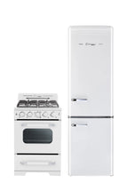 Unique Classic Retro 24" 2.9 cu/ft Freestanding Gas Range with Convection Oven and Sealed Burners