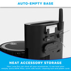 iHome AutoVac Luna Pro New 3-in-1 Robot Vacuum and Vibrating Mop with Auto Empty Base, Self-Emptying, Smart Mapping, Wi-Fi Connected, LIDAR Navigation, Mop Combo, Pet Hair, Hard Floor, Carpet