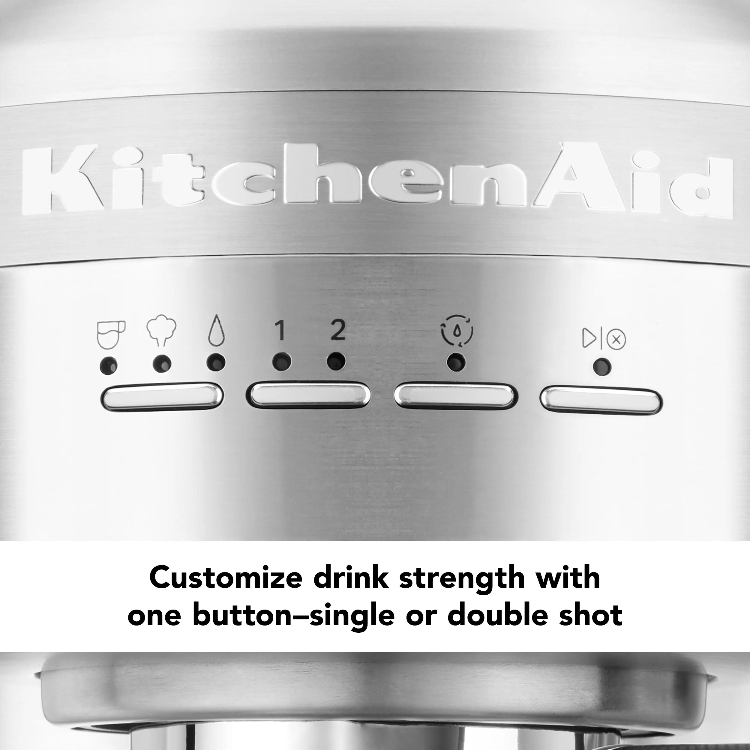 KitchenAid Metal Semi-Automatic Espresso Machine, Empire Red, KES6503