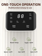 20 oz Nut Milk Maker - Multifunctional Automatic Almond, Equipped with 10 Blades, Suitable for Plant-Based, Oat, Soy, and Dairy, 12-Hour Timer/Auto Clean/Room Temperature/Keep Warm/Boil, hite.