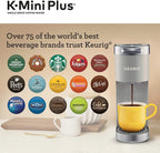 Keurig K-Mini Plus Single Serve K-Cup Pod Coffee Maker - Studio Gray
