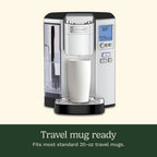 Cuisinart Premium Single Serve  Brewer + Hot Water Coffee-Maker Combo