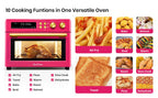 VAL CUCINA 10-IN-1 AIR FRYER TOASTER OVEN -  BRUSHED STAINLESS STEEL