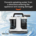 Reecoo W1 Wet/Dry Handheld Carpet Steamer and Upholstery Cleaner with Brushes for Couch, Carpet