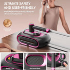 Newbealer Steamer for Clothes,2-in-1 1550W Turbocharged Garment Steamer & Iron ,3 Levels Smart Control Steaming,1.2L Detachable Tank,Auto Shut-Off,Self-Cleaning,Innovative Storage: Hang or Wall Mount