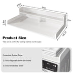 S-HOME Large Space 2-Tier Washer and Dryer Countertop with 2.75 Inch H Guard, 54 Inch W x 27.5 Inch D Topper for Laundry Room
