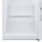 Upright Freezer/Refrigerator Convertible, 2-in-1 Appliance, Home, Dorm, and Garage Ready Fridge/Freezer Storage for Fresh or Frozen Food and Drinks, Wire Shelves and Drawer White (RUF-17C)