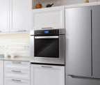 Cosmo 5 Piece Kitchen Appliance Package With 30" Electric Cooktop 30" Single Electric Wall Oven 30" Over-the-range Microwave French Door Refrigerator & 24" Built-in Fully Integrated Dishwasher