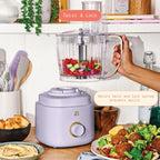 Beautiful 10-Cup Food Processor with Accessories, White Icing by Drew Barrymore