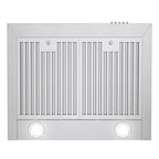 24 in. Ducted Wall Mount Range Hood in Stainless Steel with LED Lighting