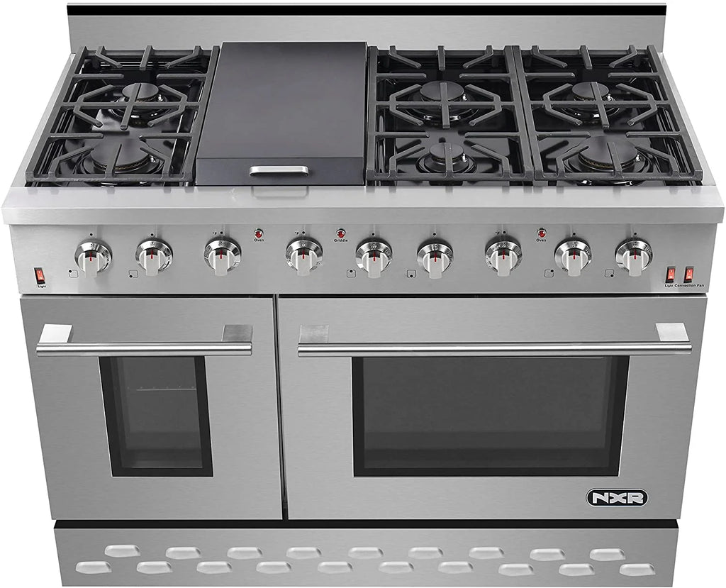 NXR  48" Stainless Steel Pro-Style Propane Gas Range with 7.2 cu.ft. Convection Oven SC4811LP