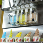 Kolice Commercial 5 Flavors Soft Serve Ice Cream Machine, Ice Cream Maker-5 Different Discharge Nozzles, ETL Certificate