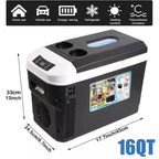 CAMOTUSE Portable Electric Cooler Warmer Truck Car Fridge Refrigerator Camp Mini Freezer