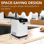 Whynter ICM-128WS 1.28 Quart Compact Upright Automatic Ice Cream Maker