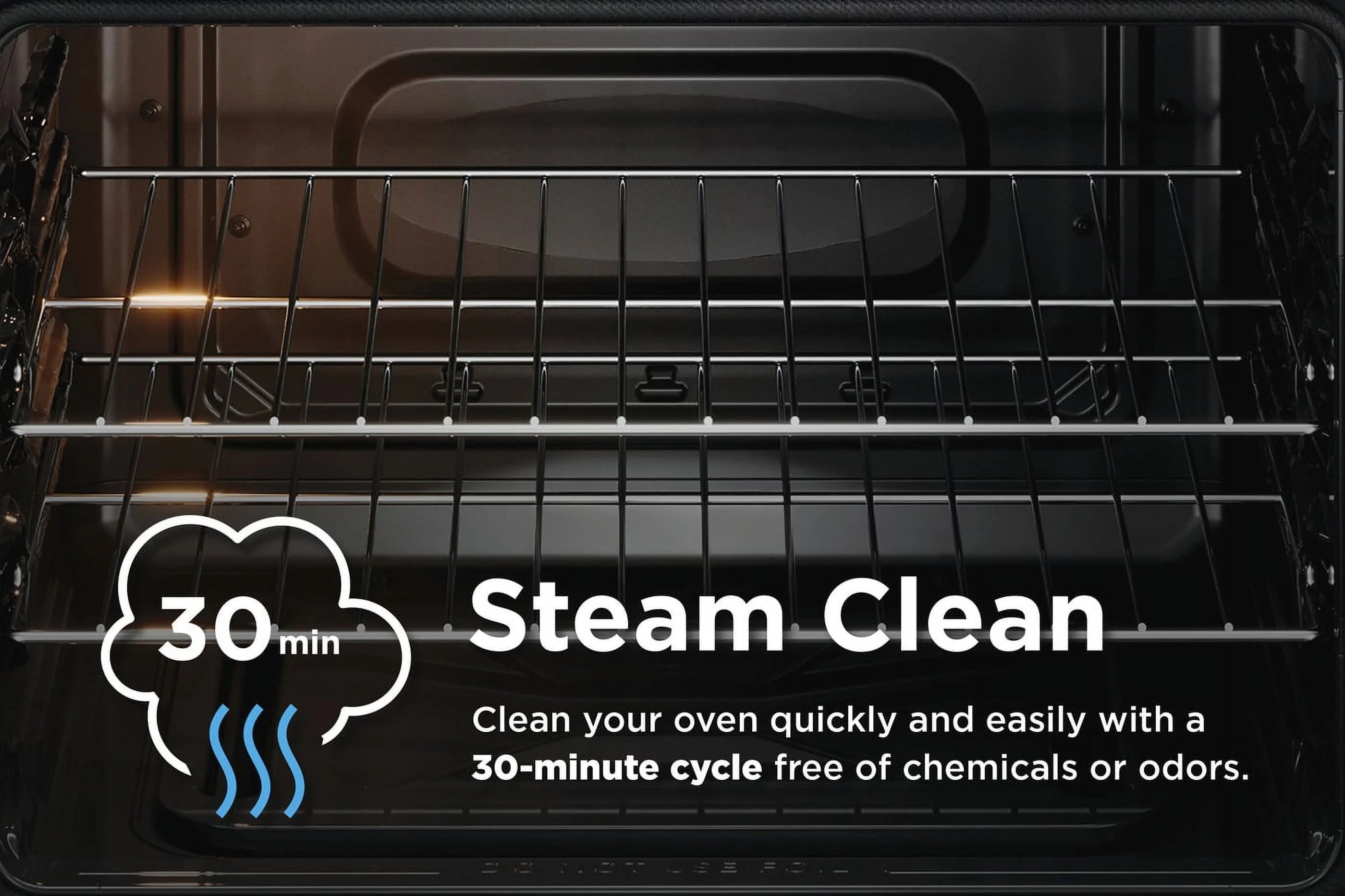 Frigidaire FCRG3062AS 30" Gas Range with Steam Clean, Stainless Steel