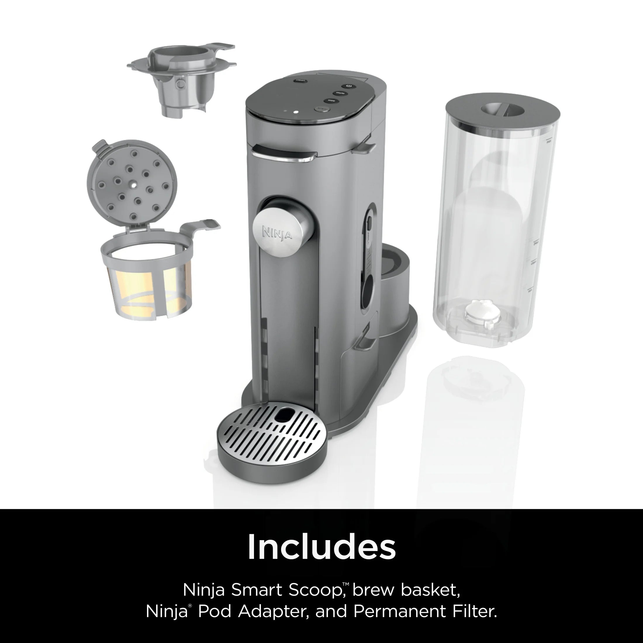 Ninja Single-Serve Pods & Grounds Hot and Iced Coffee Brewer with Rapid Cold Brew