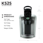 Keurig K525 Single Serve Coffee Brewer, Slate